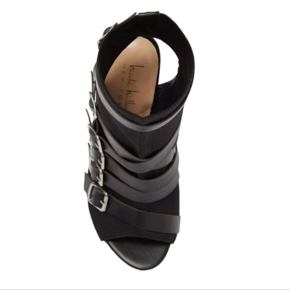 New Nicole Miller New York bootie buckle heels, sz 7.5, 8 available - Picture 5 of 8